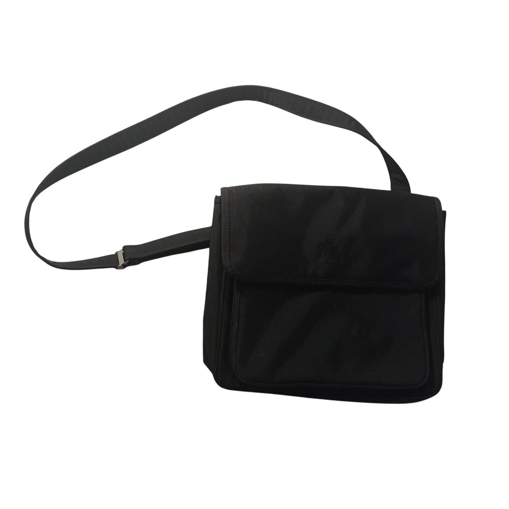 Lauren Ralph Lauren Nylon Crossbody Messenger Small Bag Womens Flap Shoulder Bag